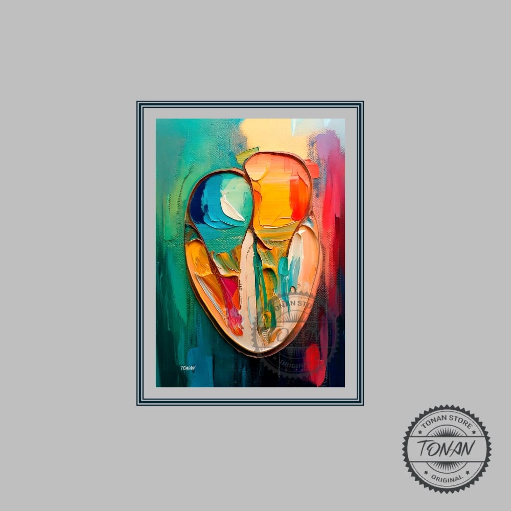 Nome do produto: CANVAS FINEART - CORAÇÃO QUATRO CÂMERAS 