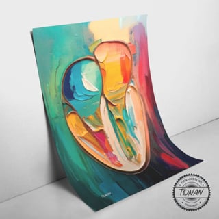 Nome do produto CANVAS FINEART - CORAÇÃO QUATRO CÂMERAS 