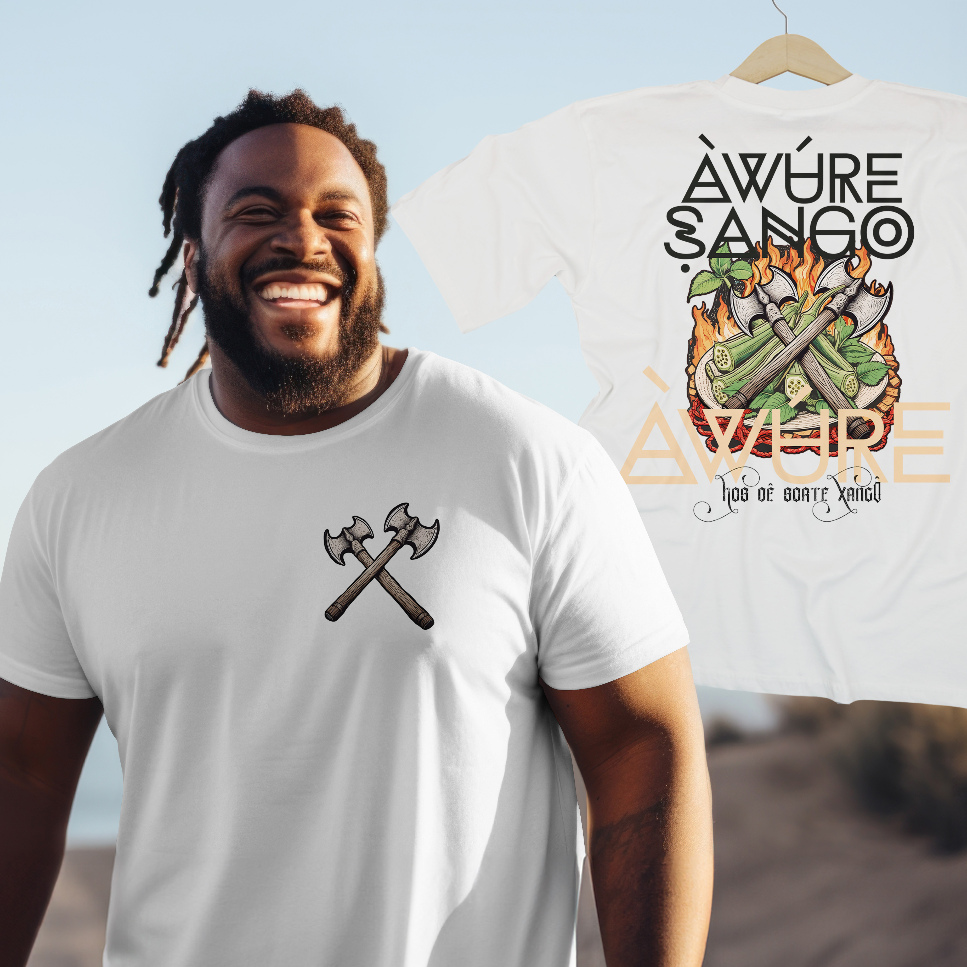 Xangô - Venham Saudar o Rei - Plus Size - Tecidos Claros