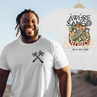 Xangô - Venham Saudar o Rei - Plus Size - Tecidos Claros
