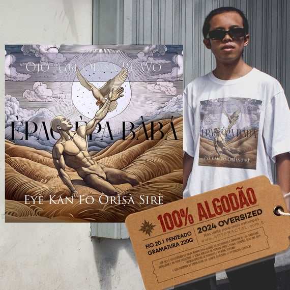 Oxalá - Pai de todas as cabeças! - Camiseta Oversized 