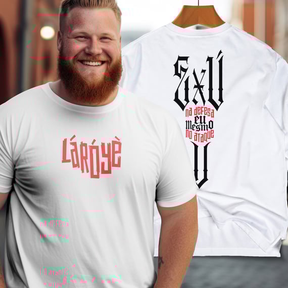 Exú na Defesa - Camisa Plus Size - Tecidos Claros