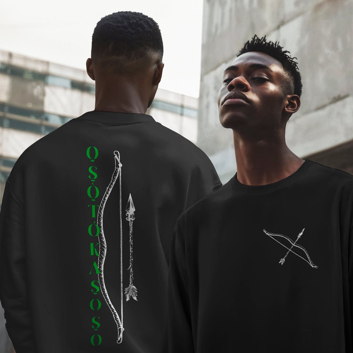 Nome do produto: Oxóssi - O Caçador de uma flecha só - Moletom - Tecidos Escuros