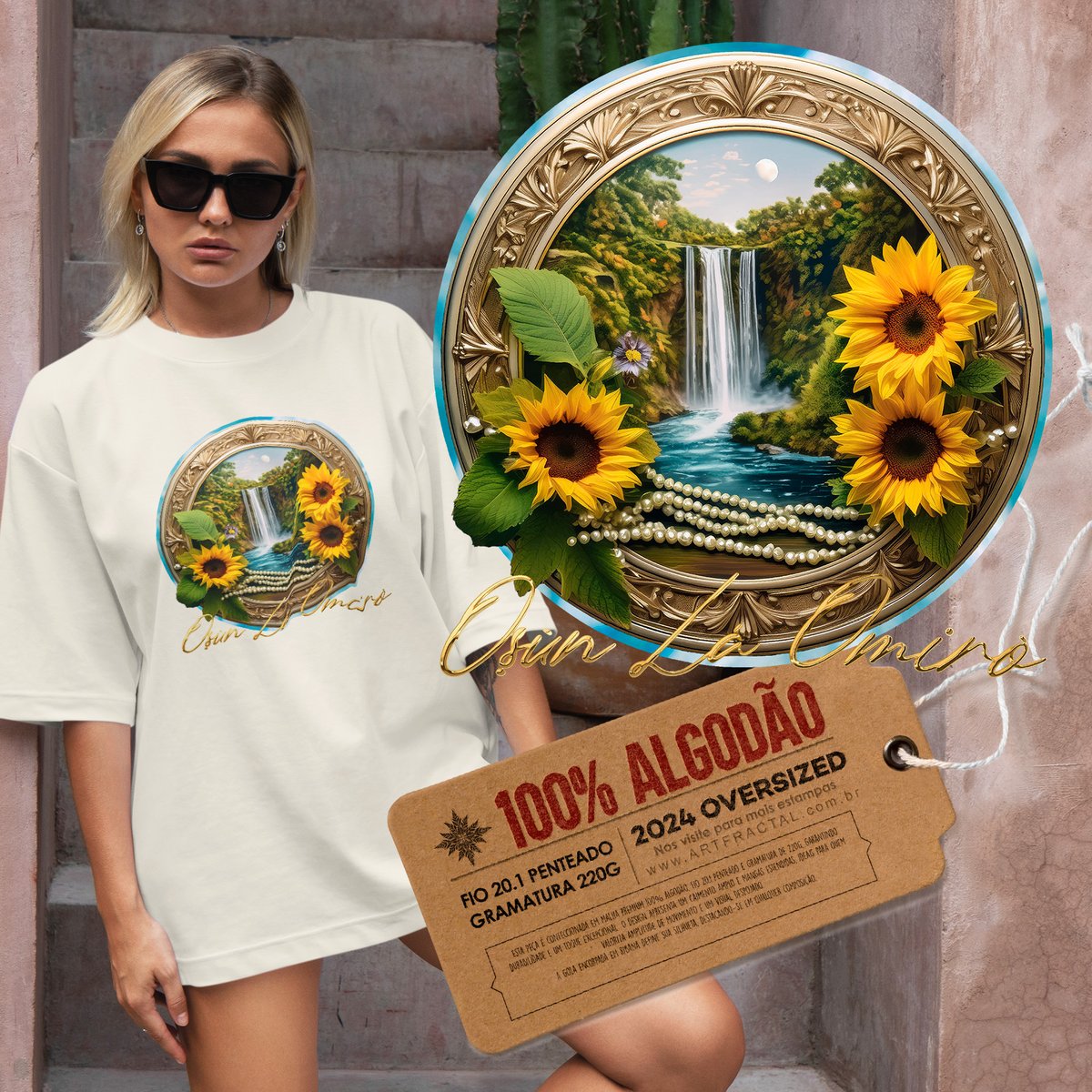 Nome do produto: Oxum - A dona dos rios! - Camiseta Oversized 