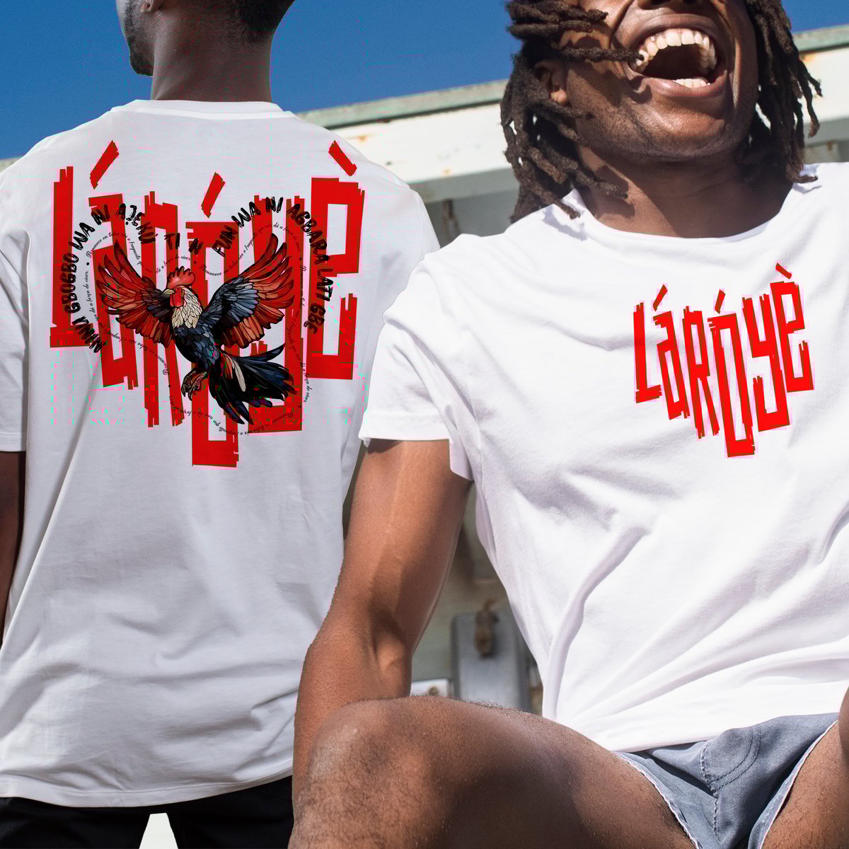 Nome do produto: Camiseta Exú - Salve, mensageiro! - Tecidos Claros