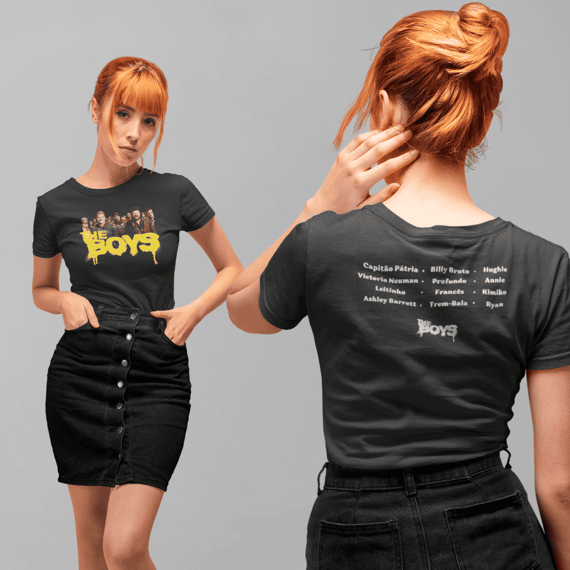 Camiseta The Boys Feminina e Masculina - Frente e Costas