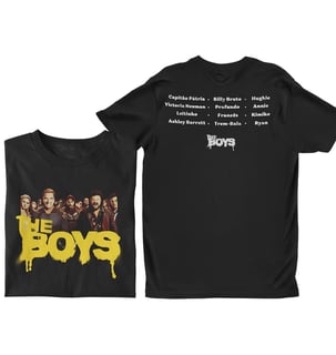 Nome do produtoCamiseta The Boys Feminina e Masculina - Frente e Costas