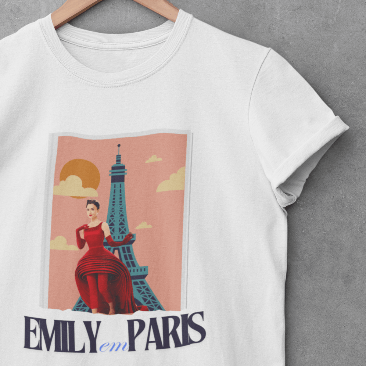 Nome do produto: Camiseta Feminina Emily em Paris