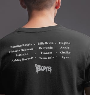 Nome do produtoCamiseta The Boys Feminina e Masculina - Frente e Costas