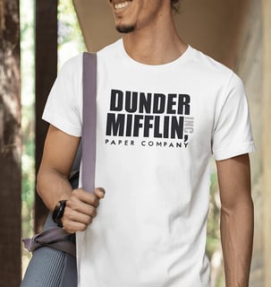 Nome do produtoCamiseta The Office Feminina e Masculina - Dunder Mifflin