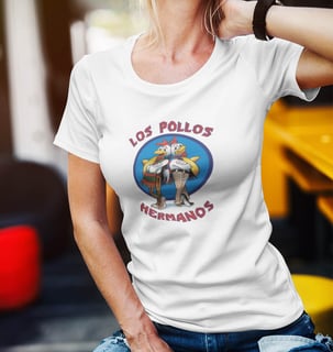 Nome do produtoCamiseta Los Pollos Hermanos Feminina - Breaking Bad