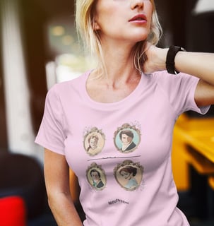 Nome do produtoCamiseta Bridgerton Feminina - Penélope, Anthony, Benedict e Daphne