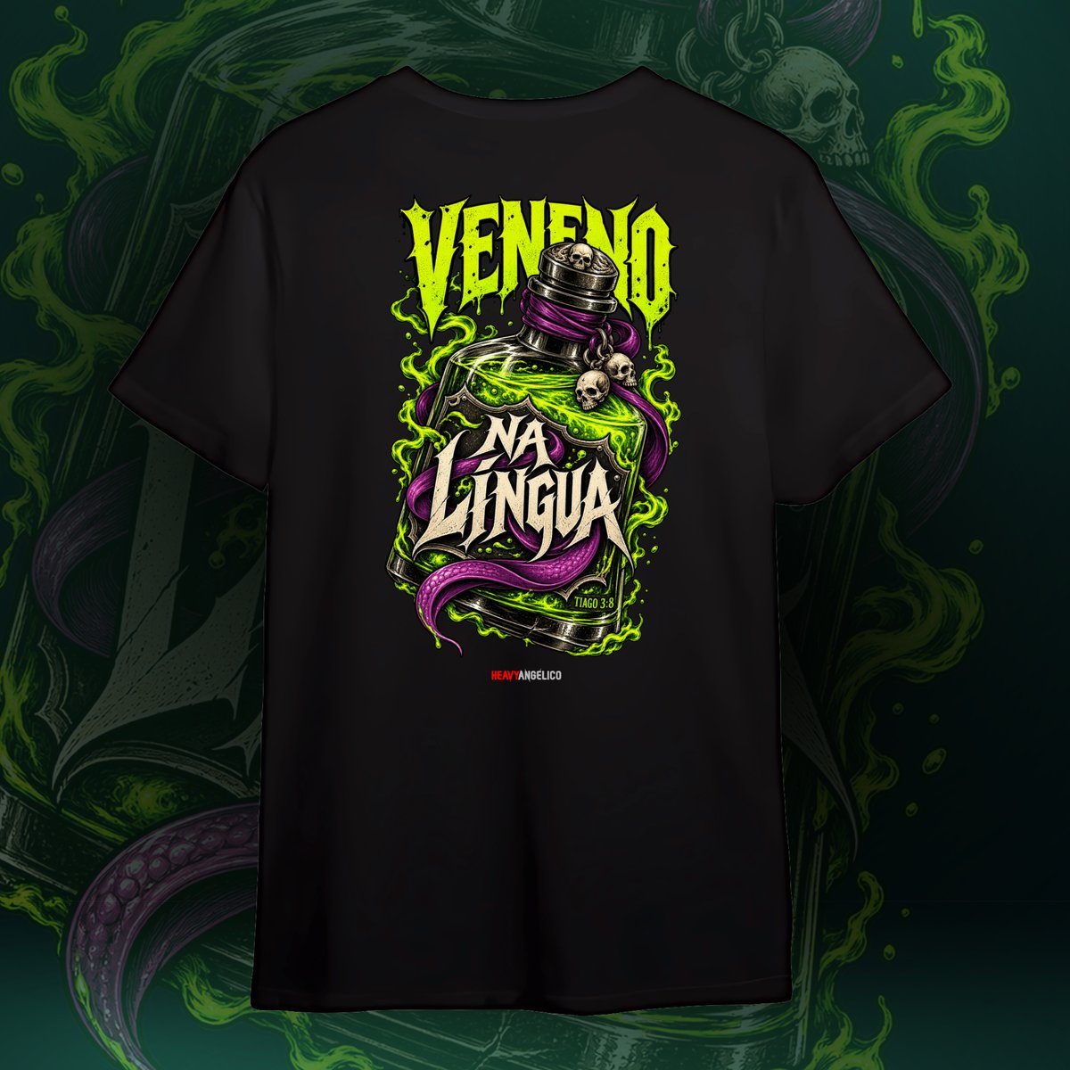 Nome do produto: VENENO NA LÍNGUA - Camiseta Unissex