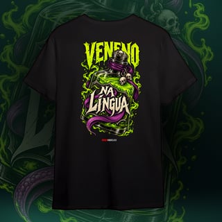 Nome do produto VENENO NA LÍNGUA - Camiseta Unissex