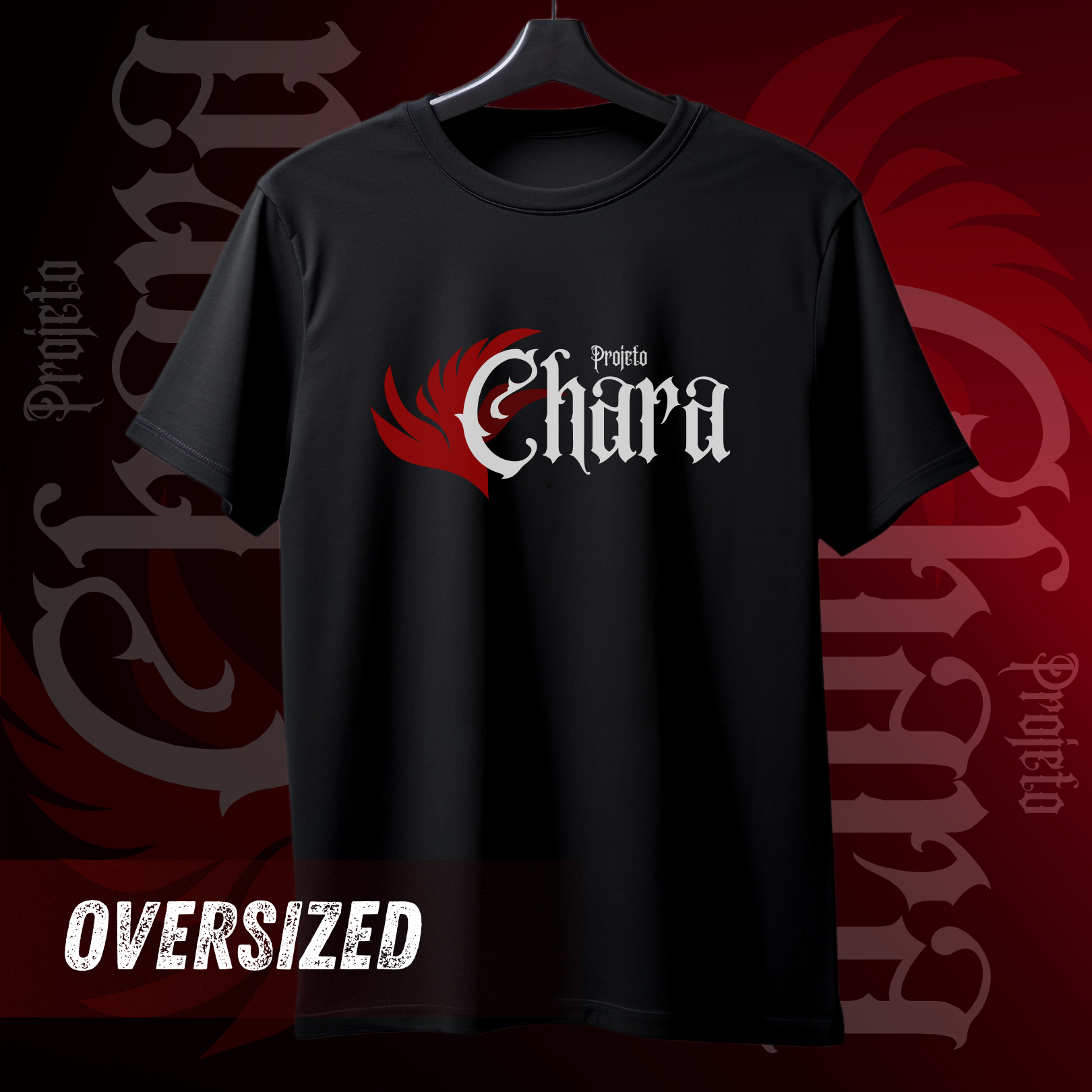 Camiseta Oversized - Projeto Chara no Peito 