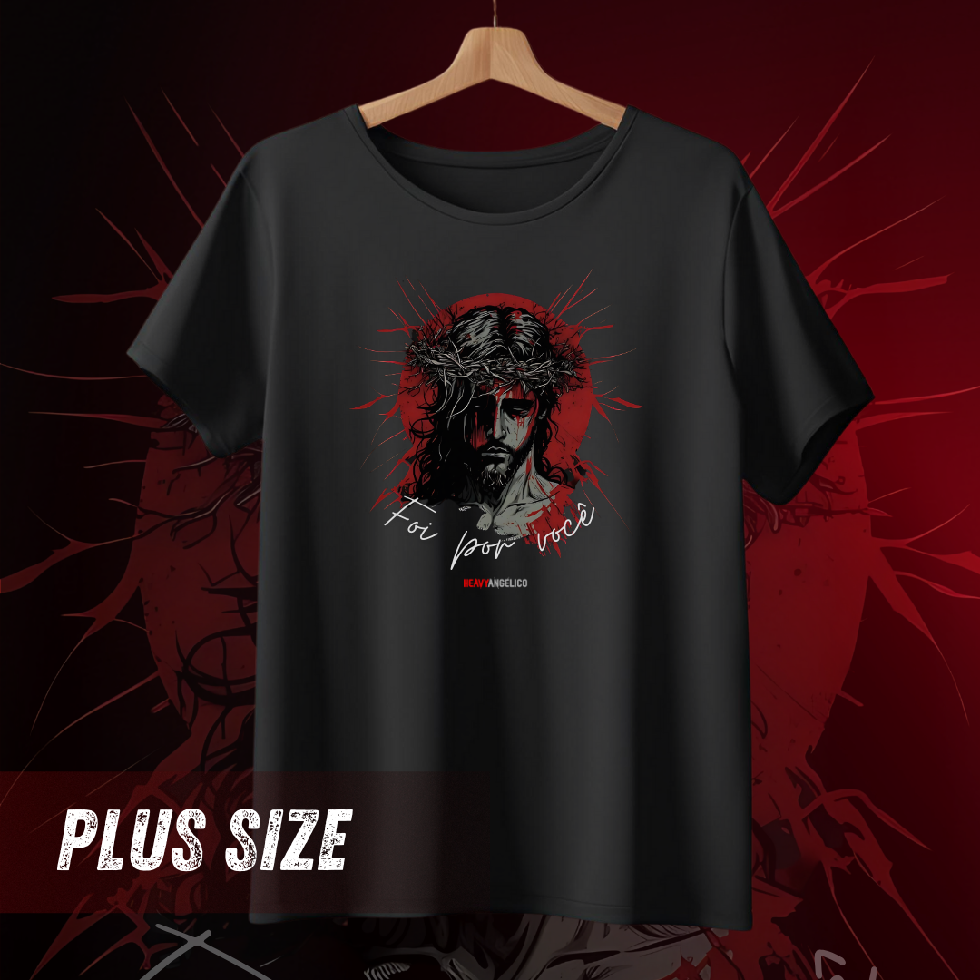 Nome do produto: Foi por Você - Camiseta Plus Size
