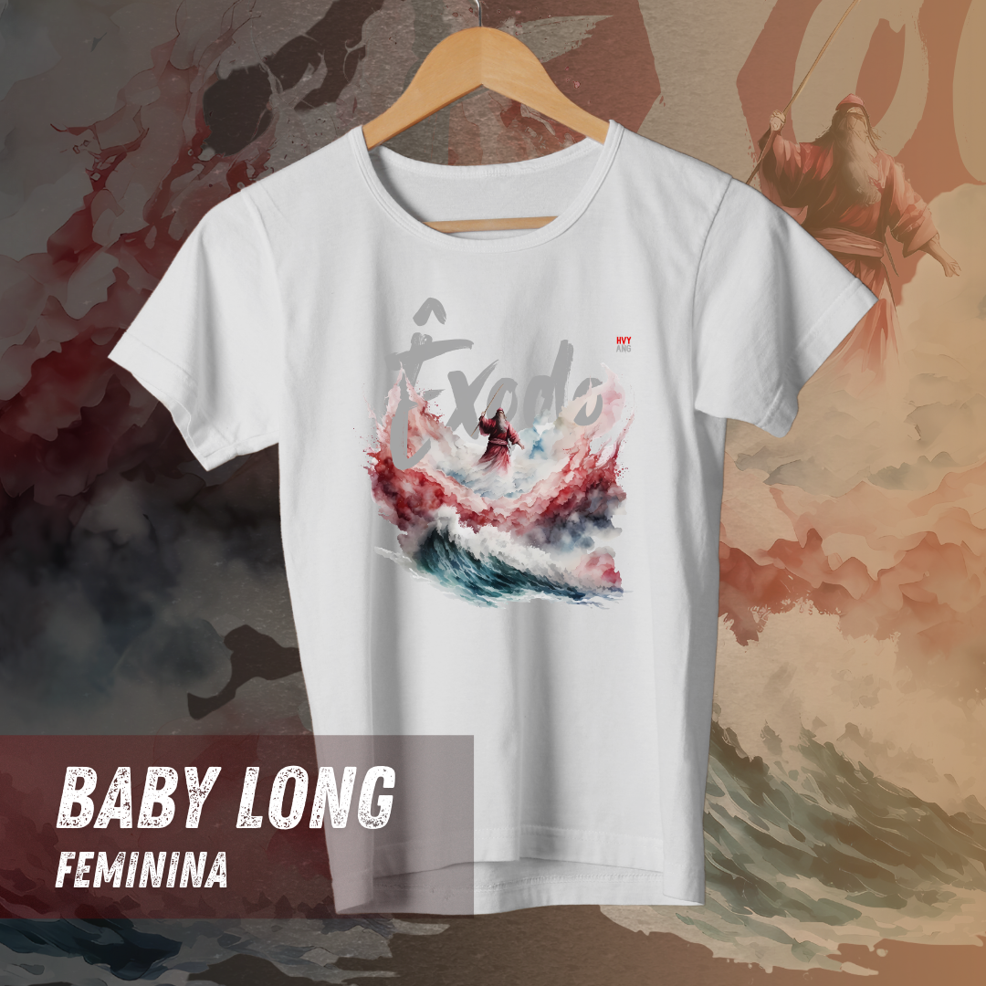 Camiseta Feminina - Êxodo – O Mar Está Se Abrindo