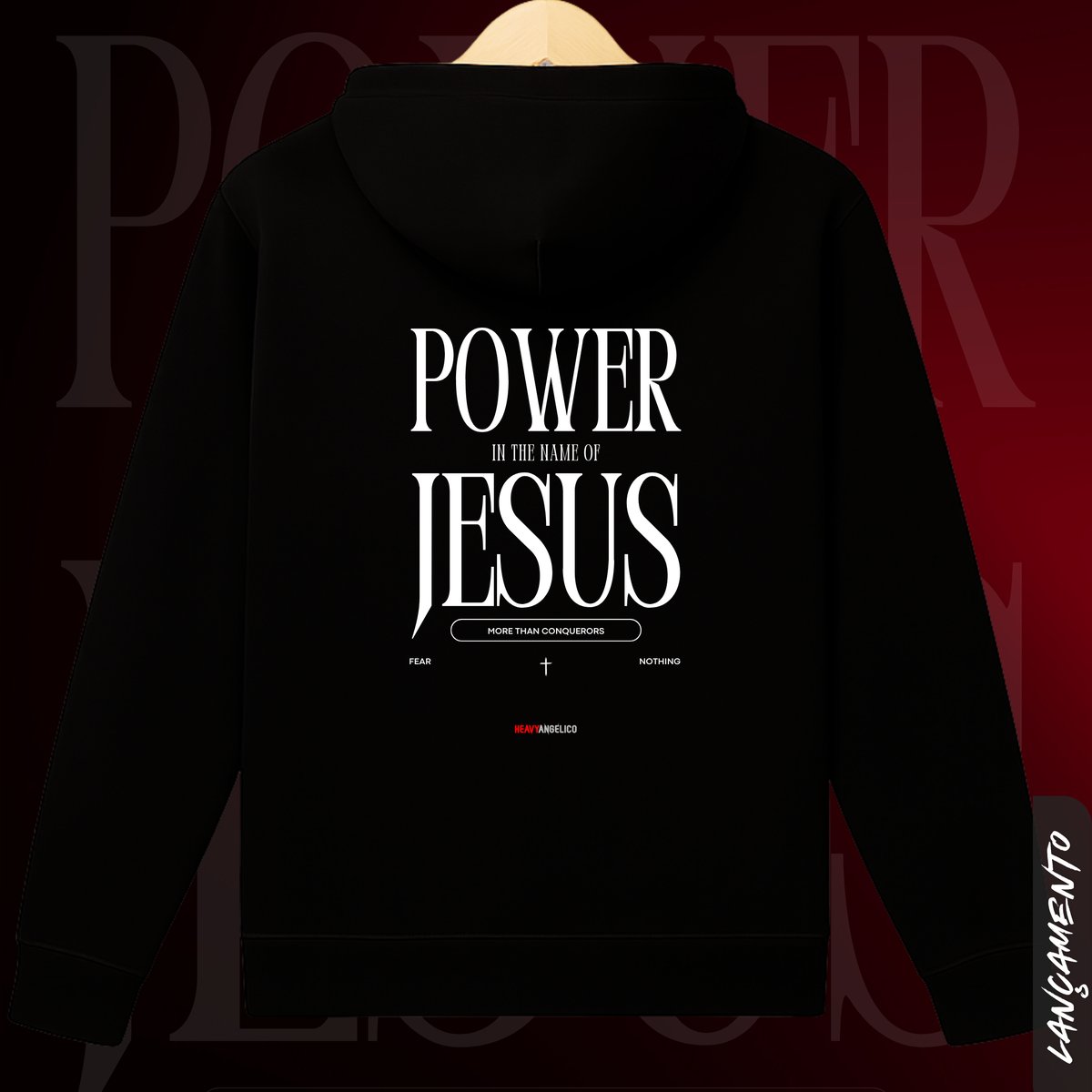 Nome do produto: Power in the Name of Jesus - Moletom com Zíper