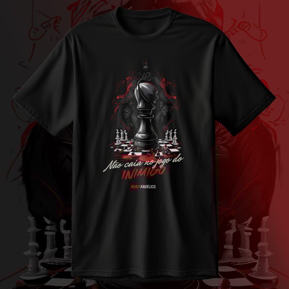 Não caia no jogo do inimigo - Camiseta Unissex