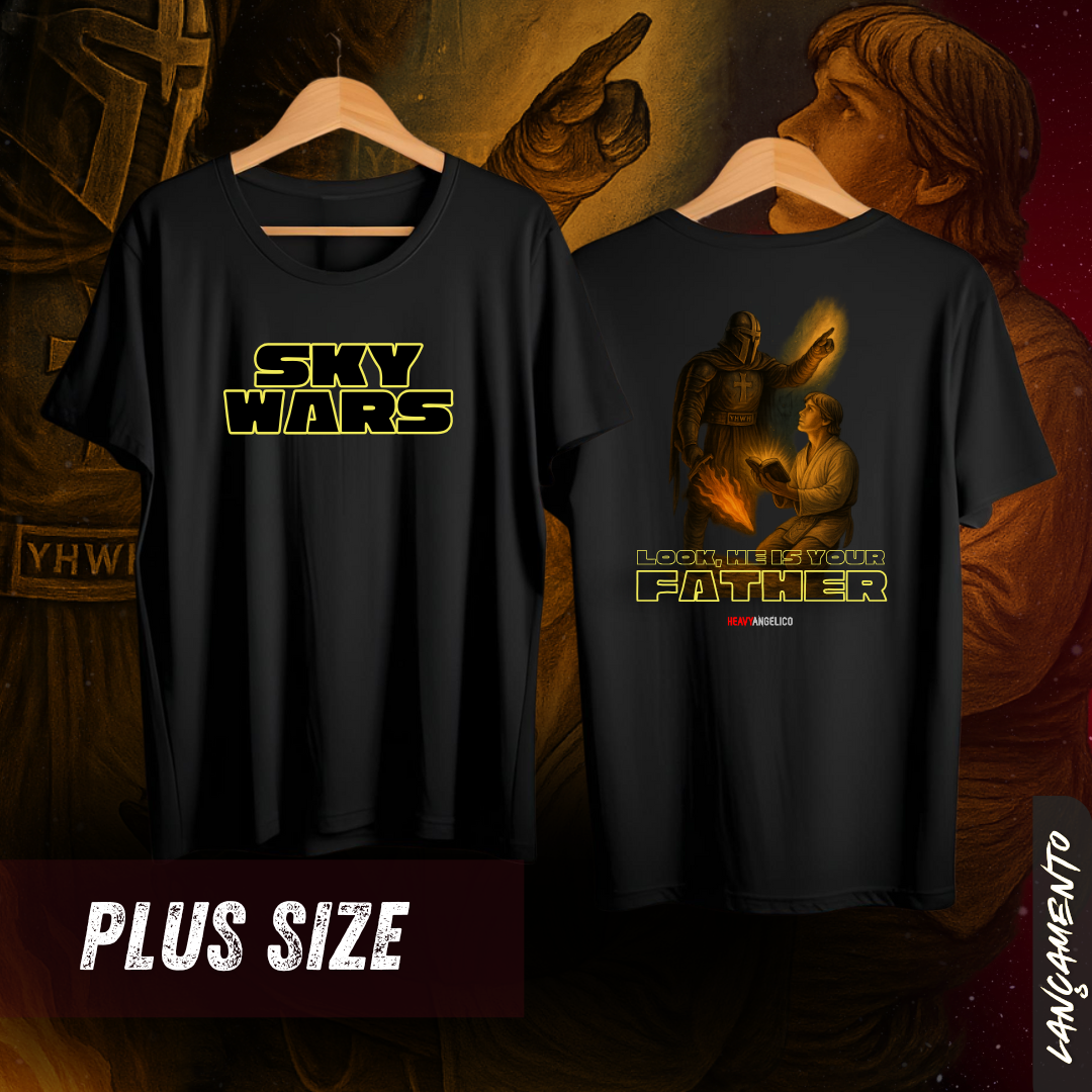 Nome do produto: He Is Your Father - Sky Wars - Camiseta Plus Size Frente e Costas