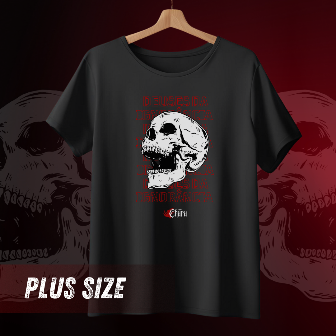 Nome do produto: Deuses da Ignorância - Camiseta Plus Size