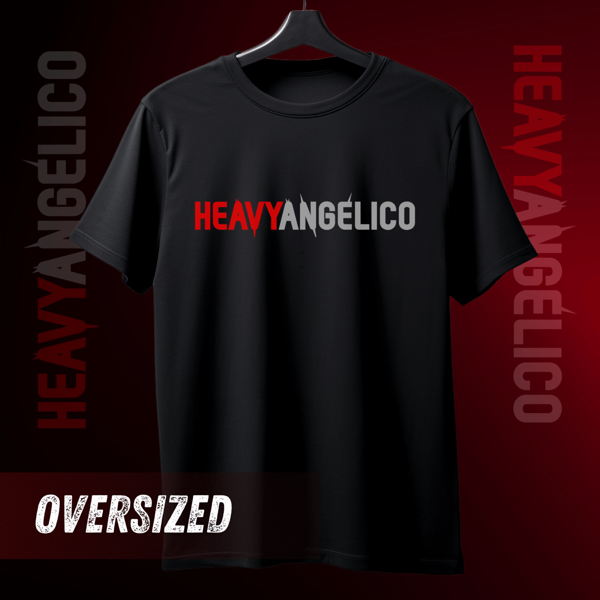 Nome do produto:  HeavyAngélico NO PEITO - Camiseta Oversized