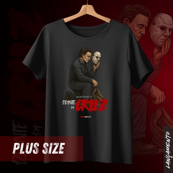 Diante da Cruz – Toda Máscara Cai - Camiseta Plus Size