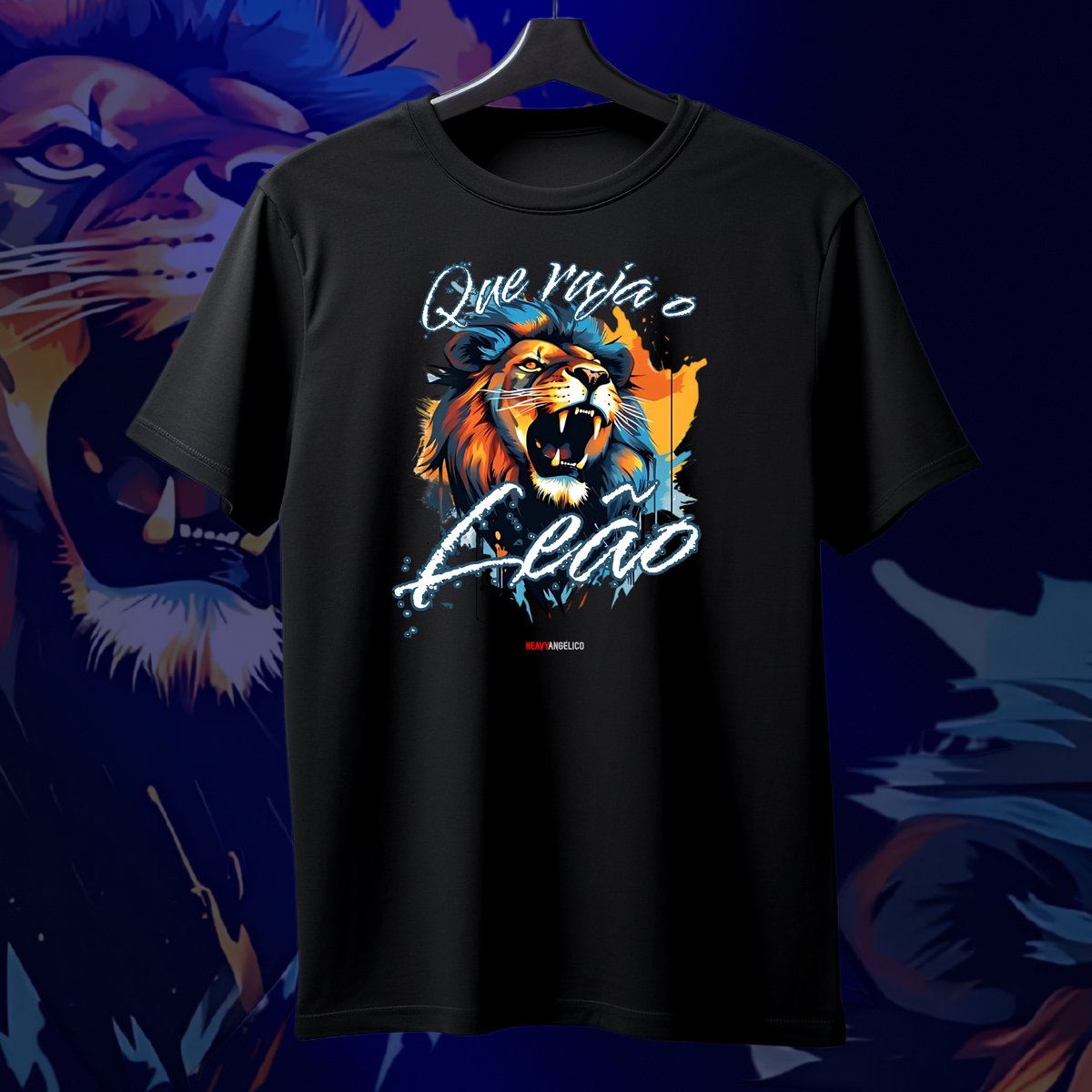 Nome do produto: Série “Que Ruja o Leão” – A Voz da Vitória - Camiseta Unissex
