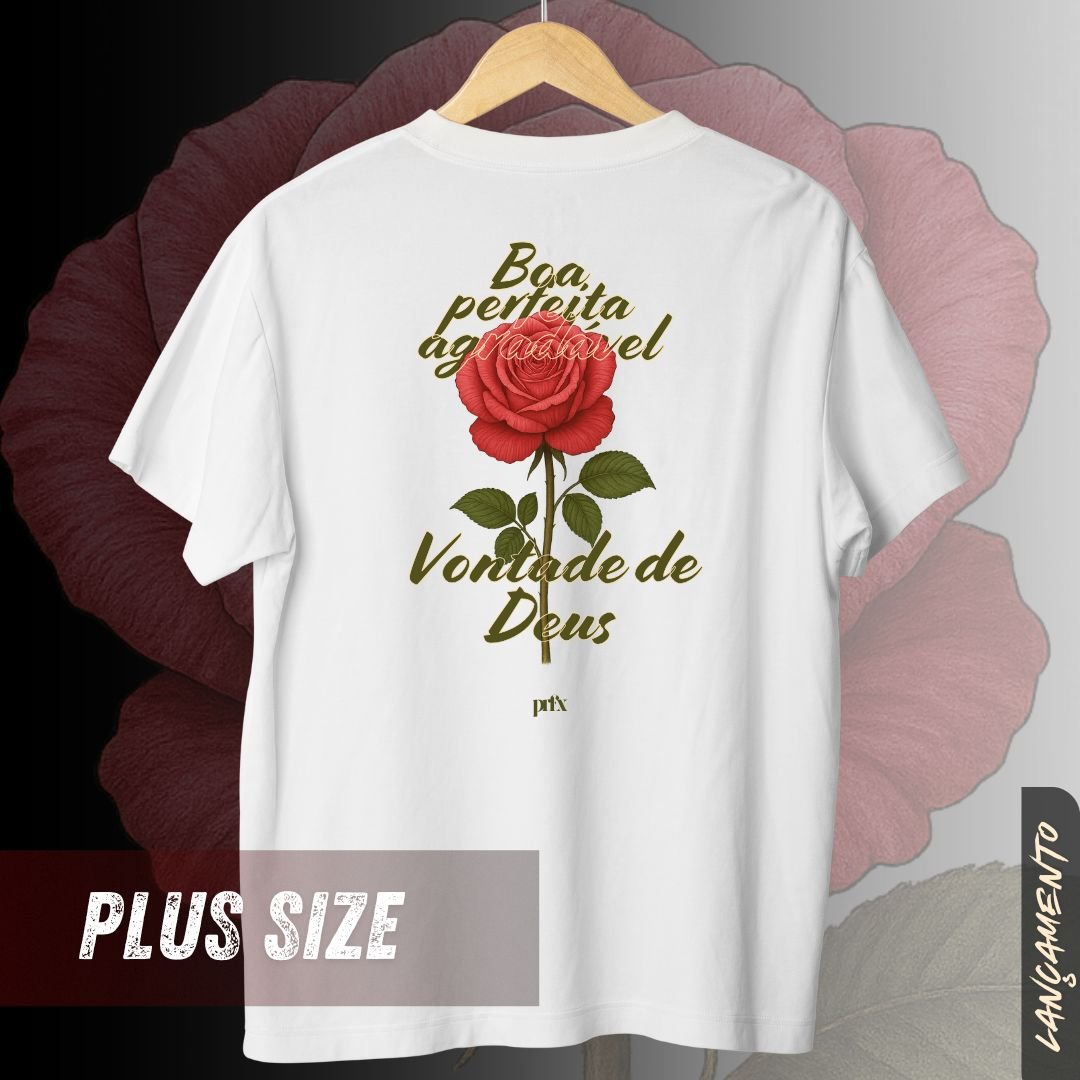 Nome do produto: Boa, Perfeita e Agradável - Purifixe - Camiseta Plus Size