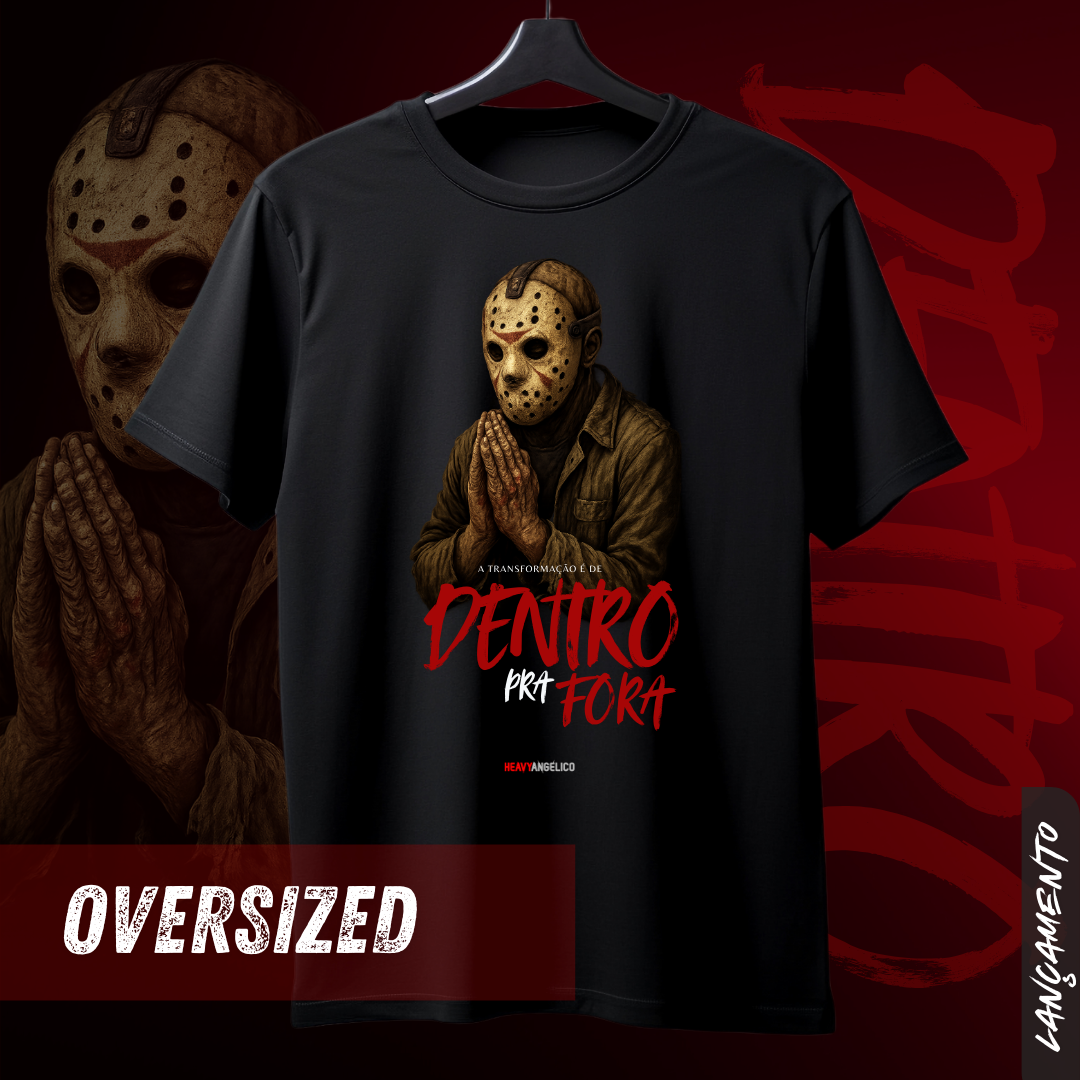 Nome do produto: De Dentro pra Fora – A Verdadeira Transformação - Camiseta Oversized