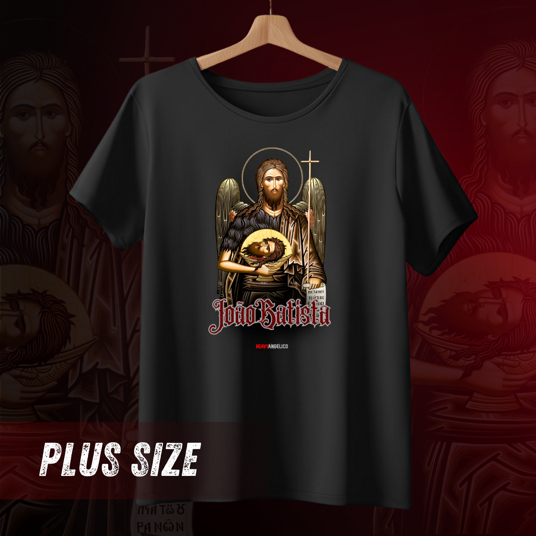 Nome do produto: João no Prato - Camiseta Plus Size