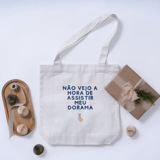 Nome do produto Ecobag Não vejo a hora de assistir meu dorama