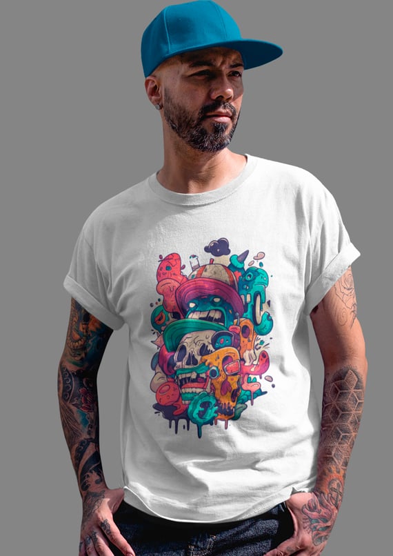 Camiseta Caveira Style  