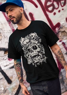 Nome do produto Camiseta Caveira Style  