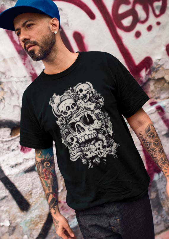 Camiseta Caveira Style  