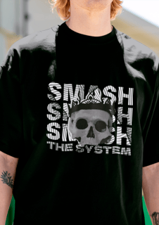 Camiseta Smash Caveira 