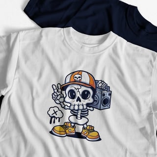 Camiseta Oversized - Caveira Rap