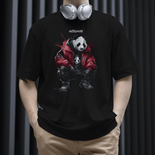 Nome do produtoCamiseta Oversized - Panda Street