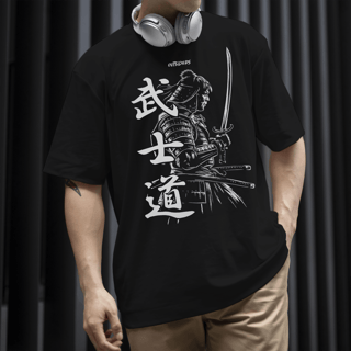 Camiseta Oversized - Samurai Bushido