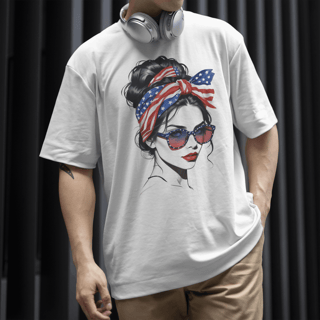 Nome do produtoCamiseta Oversized - American Girl