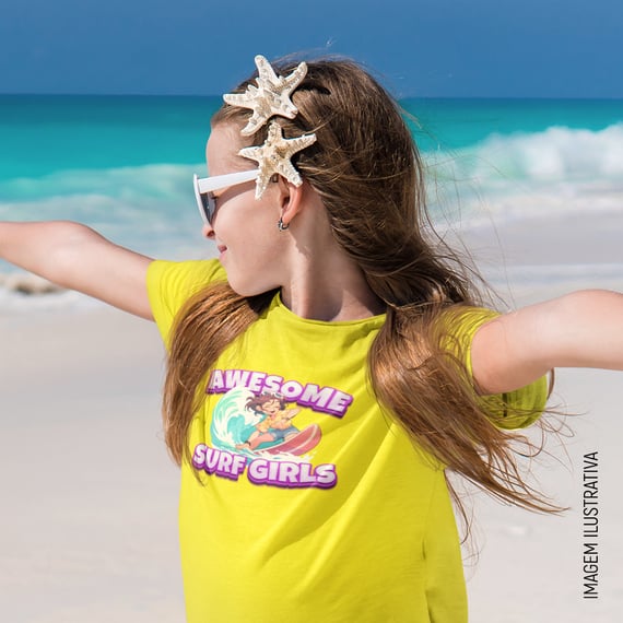 Camiseta Infantil - Awesome Surf Girls
