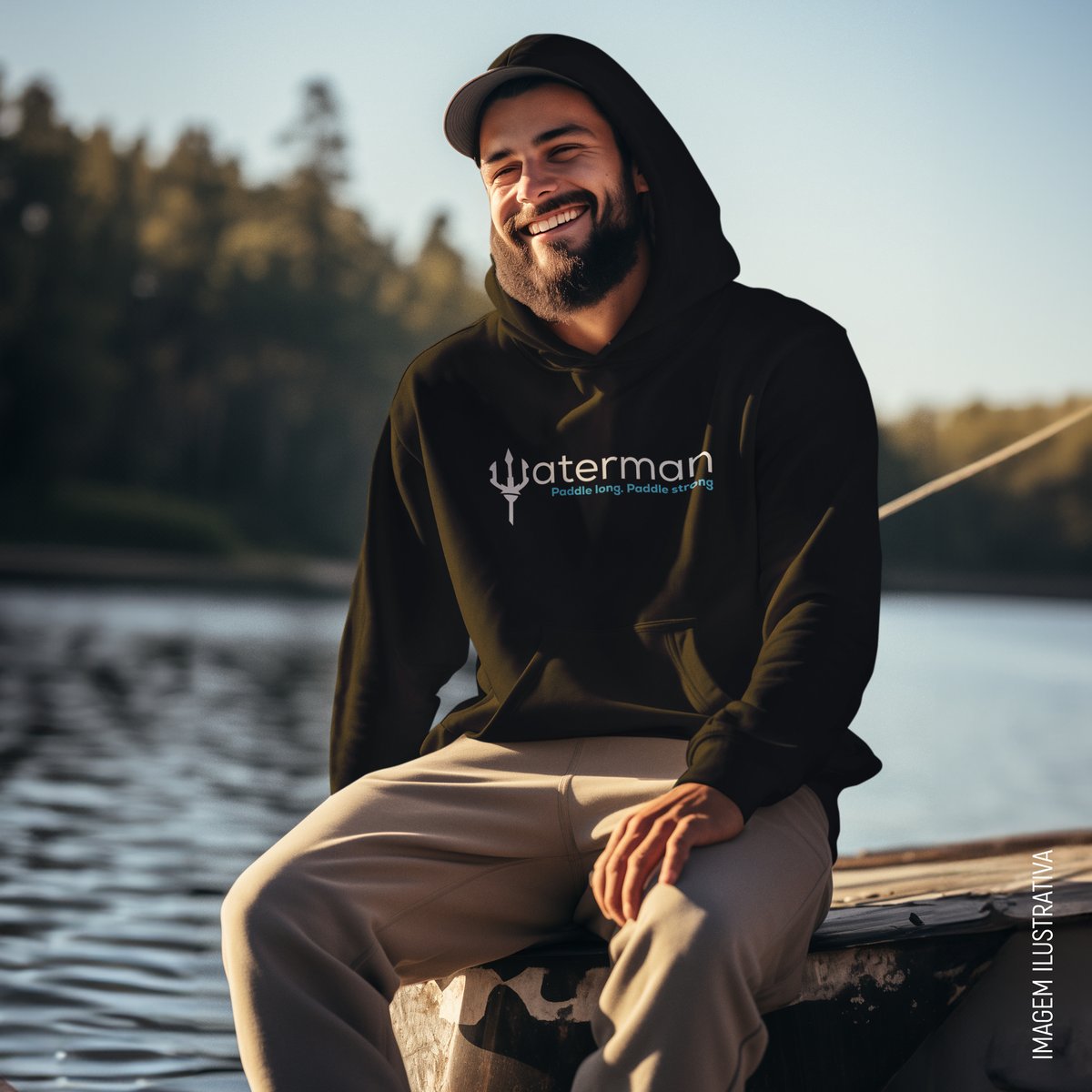 Nome do produto: Moletom Waterman - Paddle long, Paddle Strong