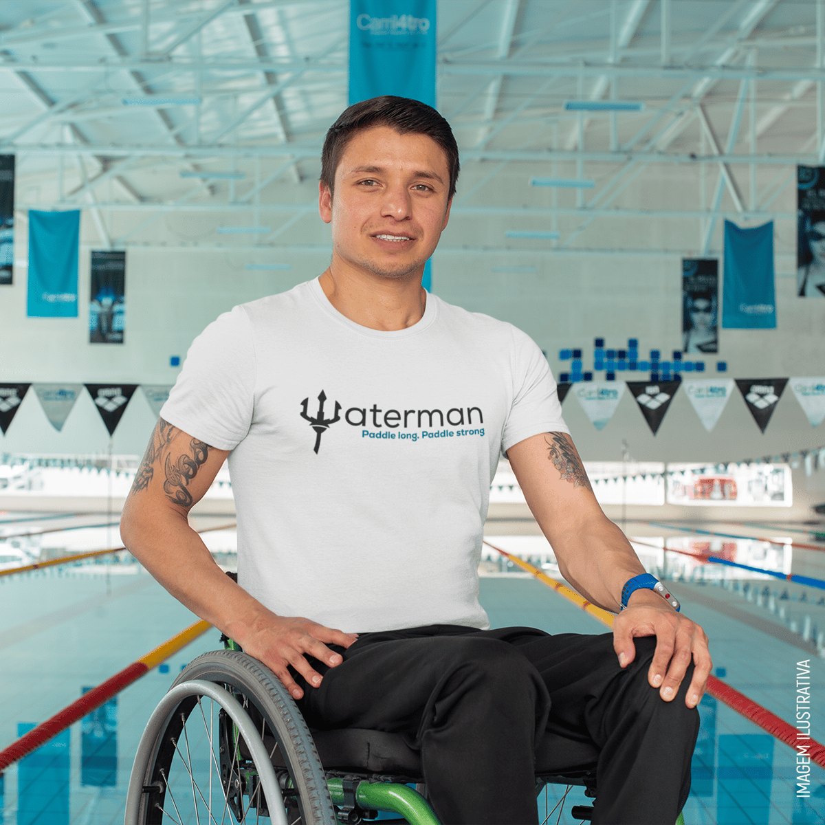 Nome do produto: Camiseta Waterman - Paddle Long. Paddle Strong - Branca