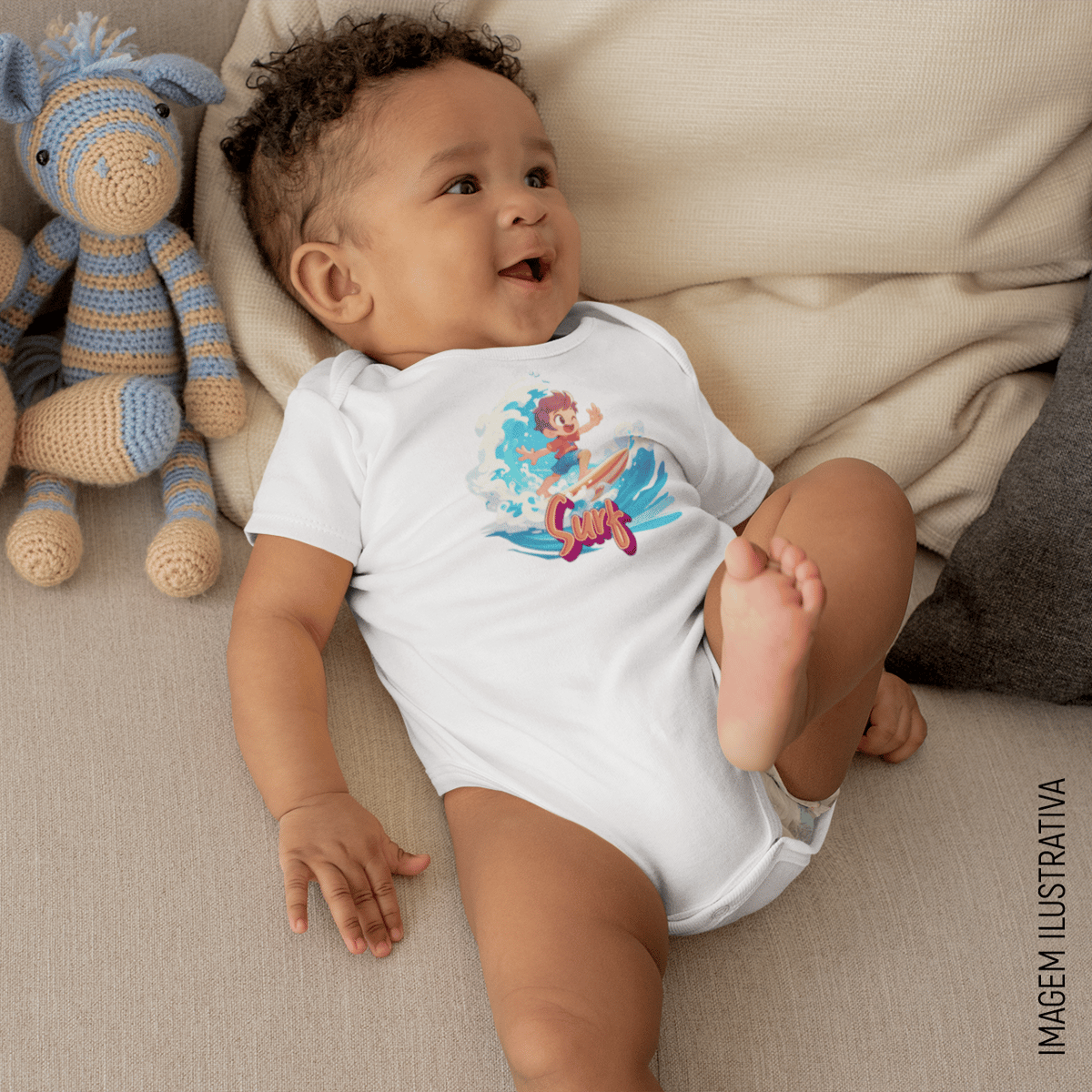Nome do produto: Body Infantil - Surf