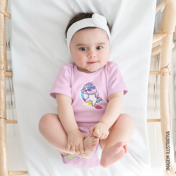 Body Infantil - Unicornio Surfista
