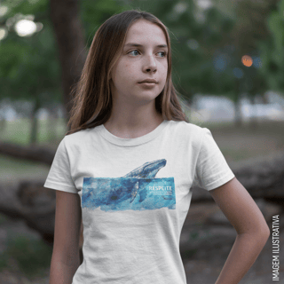Nome do produto Camiseta Intantil  - Respeite as baleias