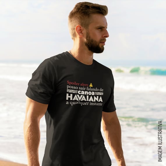 Camiseta Spoiler Alert Canoa Havaiana