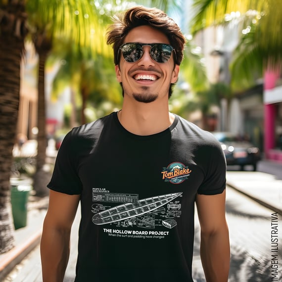 Camiseta Hollow Board • Tom Blake - Coleção Lendas das águas
