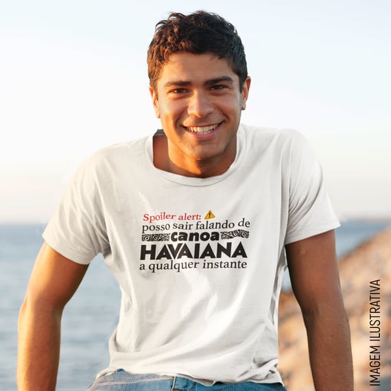 Camiseta Spoiler Alert Canoa Havaiana