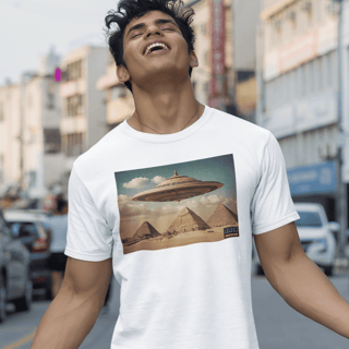 Nome do produto Camisa Disco Voador e as Pirâmides